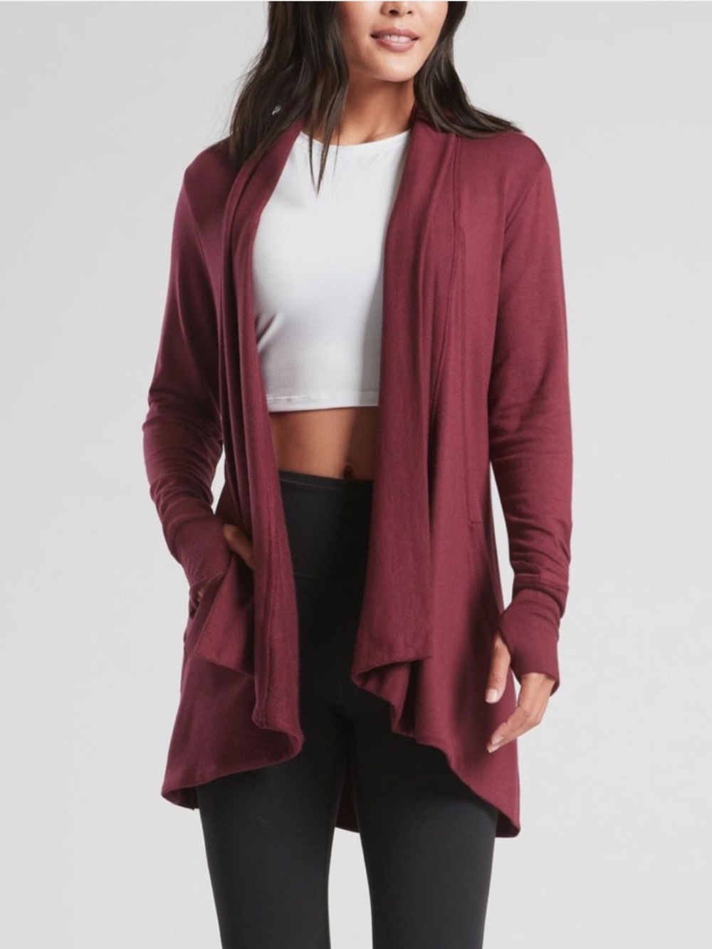 ATHLETA RED PRANAYAMA WRAP